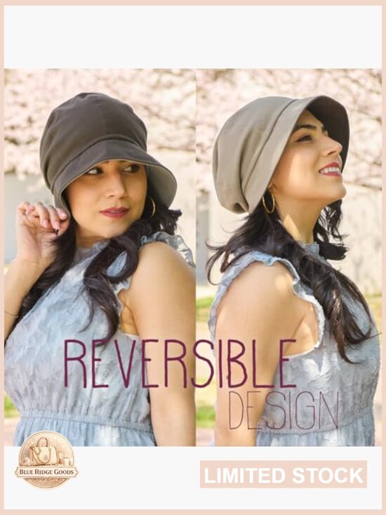 Organic Cotton Bucket Sun Hat Reversible Foldable Chemo Cap SPF 50 main image 6